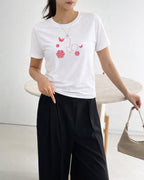 Camiseta 100% Algodão Feminina "Amor De Mãe É Eterno" Dia Das Mães