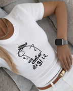 Camiseta Feminina 100% Algodão "Até 3" Dia Das Mães