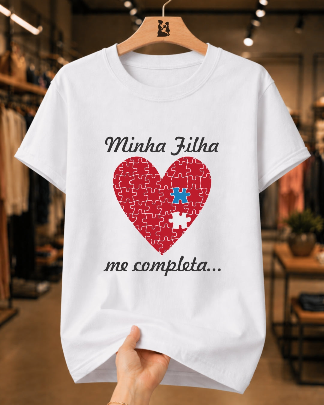 Camiseta Feminina Minha Filha Me Completa