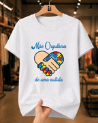 Camiseta Feminina Mãe Orgulhosa De Uma Autista