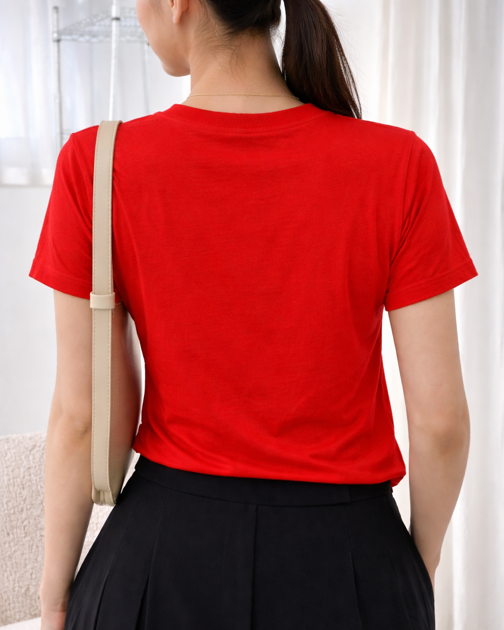 Camiseta Feminina 100% Algodão "Eu Tenho Uma Super Mãe Divertida" Dia Das Mães