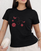 Camiseta 100% Algodão Feminina "Amor De Mãe É Eterno" Dia Das Mães