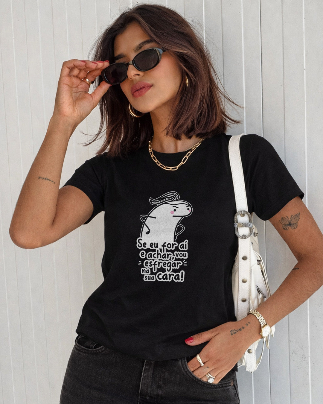 Camiseta Feminina 100% Algodão Frase "E Achar" Dia Das Mães