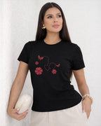Camiseta 100% Algodão Feminina "Amor De Mãe É Eterno" Dia Das Mães