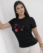 Camiseta 100% Algodão Feminina "Amor De Mãe É Eterno" Dia Das Mães