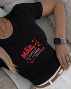 Camiseta 100% Algodão Feminina "Mãe Seu Amor Faz Meu Mundo Melhor" Dia Das Mães