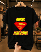 Camiseta Feminina 100% Algodão "Super Mãezona" Dia Das Mães