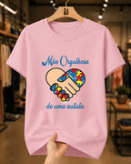 Camiseta Feminina Mãe Orgulhosa De Uma Autista