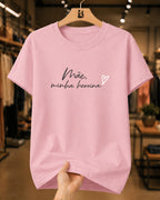 Camiseta Feminina Dia Das Mães "Mãe Minha Heroina" 100% Algodão