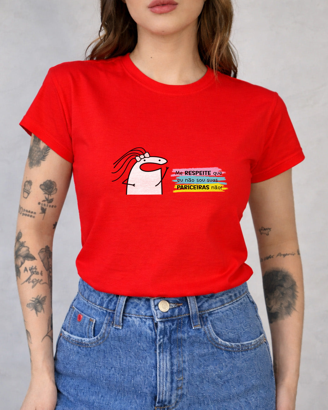 Camiseta 100% Algodão Feminina "Eu Não Sou Suas Pariceiras Não!" Dia Das Mães