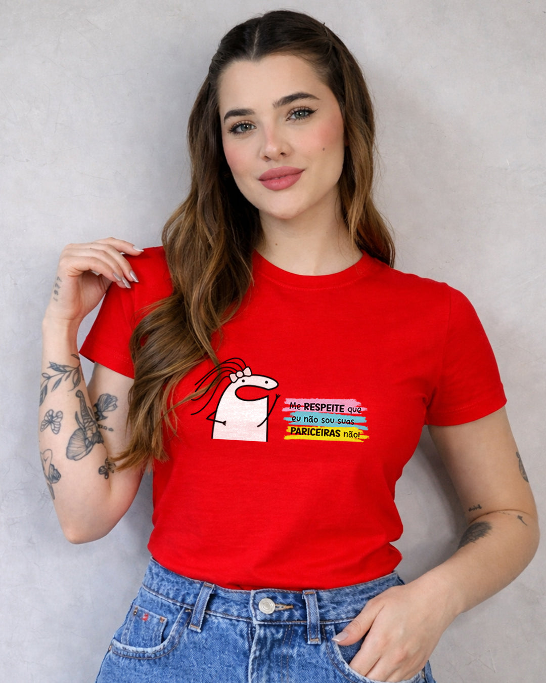 Camiseta 100% Algodão Feminina "Eu Não Sou Suas Pariceiras Não!" Dia Das Mães
