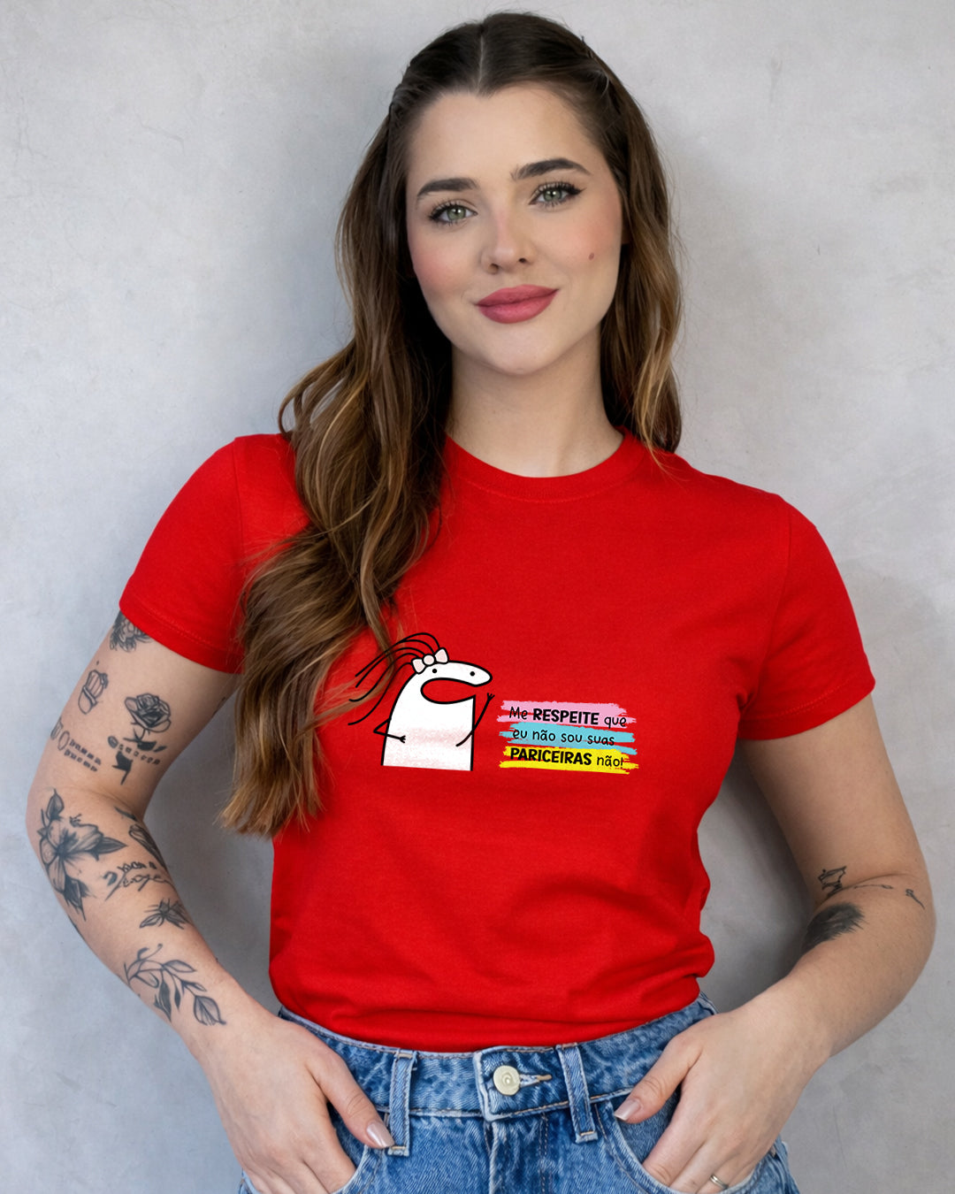 Camiseta 100% Algodão Feminina "Eu Não Sou Suas Pariceiras Não!" Dia Das Mães