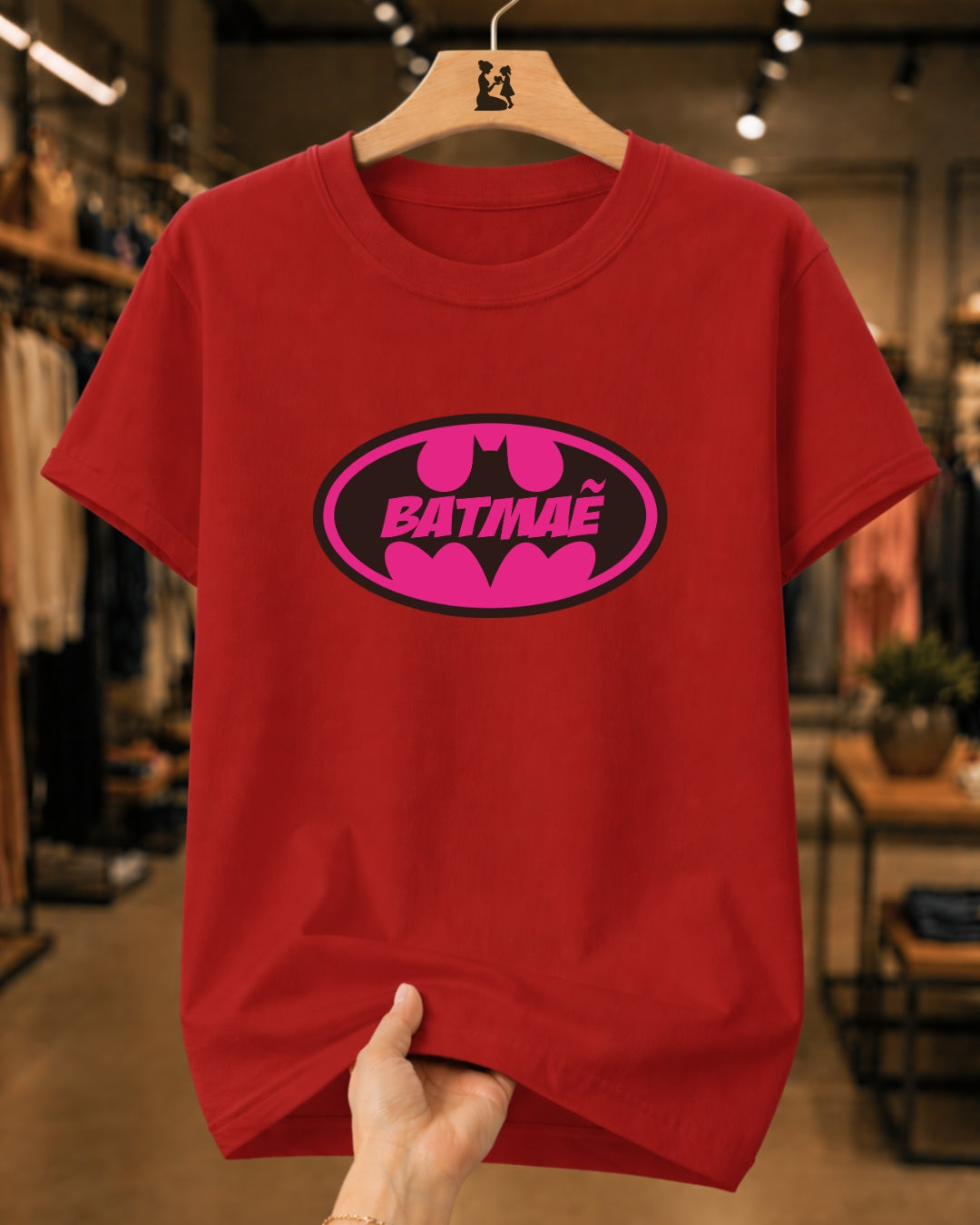 Camiseta Feminina 100% Algodão "Batmãe" Dia Das Mães